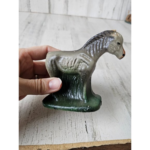 Vintage donkey nativity figurine statue decor Xmas as is - Picture 5 of 10